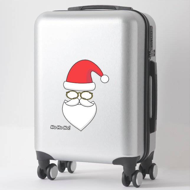 Adesivo Ho Ho Papai Noel (Mala)