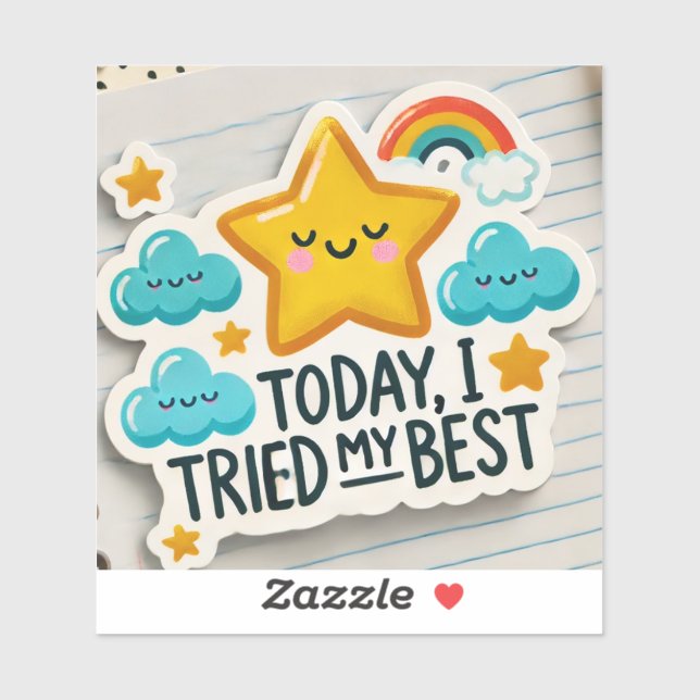 Adesivo Hoje em dia, com o ADHD*, experimentei o meu melho (Folha)