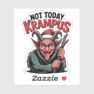 Adesivo Hoje não é o Natal do Krampus Mau Krampus