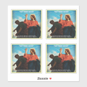 Adesivo Hoje não, Satã Matthew 4:10