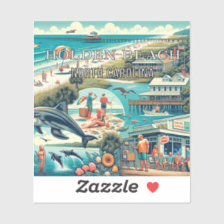 Adesivo Holden Beach North Carolina 3 Inch Vinyl Sticker