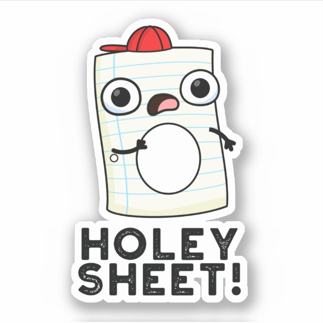 Adesivo Holey Sheet Funny Paper Pun (Frente)