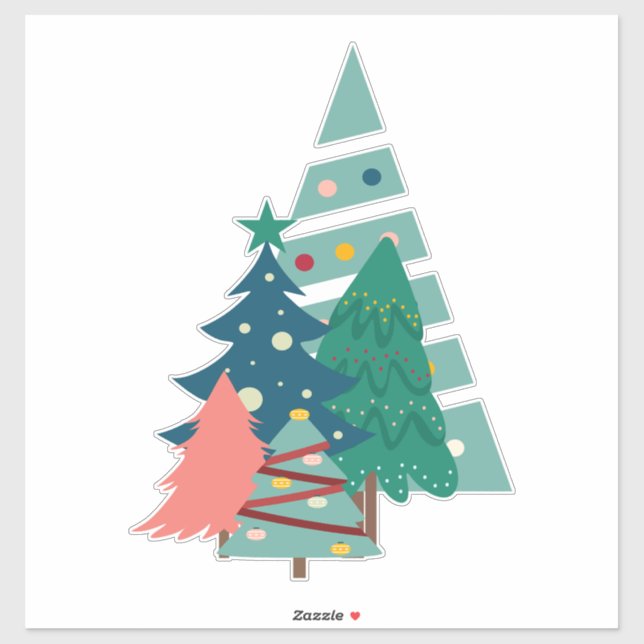 Adesivo Holiday Evergreens Design (Folha)