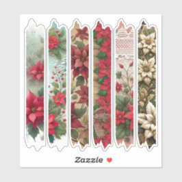 Adesivo Holiday Poinsettia Borders Washi Tape Planner