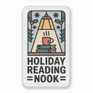 Adesivo Holiday Reading Nook - Cozy Winter Book