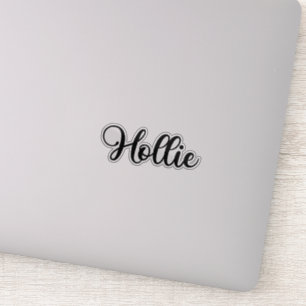 Adesivo Hollie Name - Caligrafia manuscrita