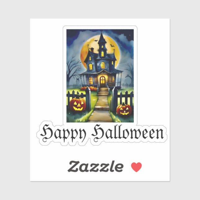 Adesivo Hollow e Lua Assombrados (Folha)