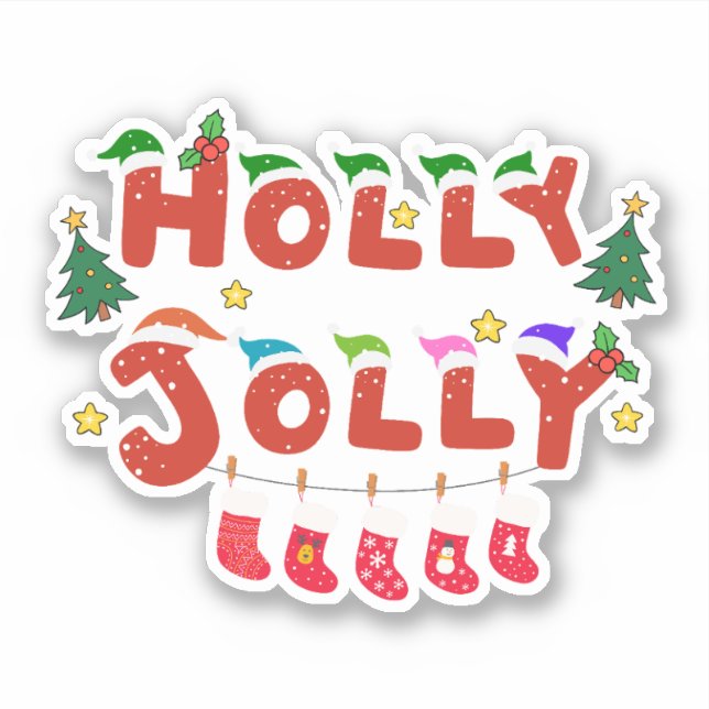Adesivo Holly Jolly (Frente)