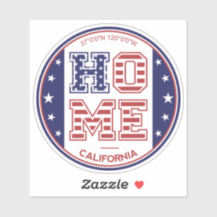 Adesivo Home da Califórnia
