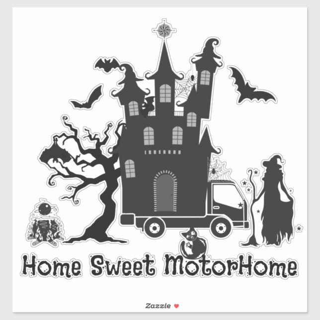 Adesivo Home Sweet MotorHome (Folha)