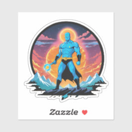 Adesivo Homem azul do Norte10