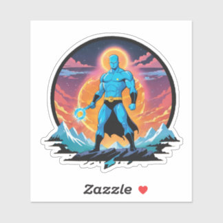 Adesivo Homem azul do Norte10