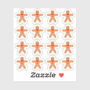 Adesivo Homem de Biscoito Cute Decorativo Natal Planner