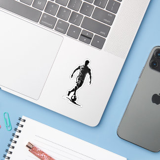 Adesivo Homem de futebol com design de bola.