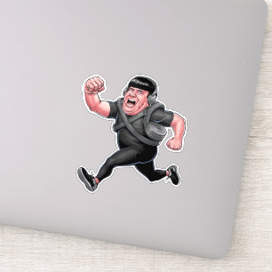 Adesivo Homem Funny Running