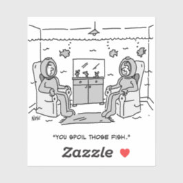 Adesivo Homem Mata Seu Peixe Tropical