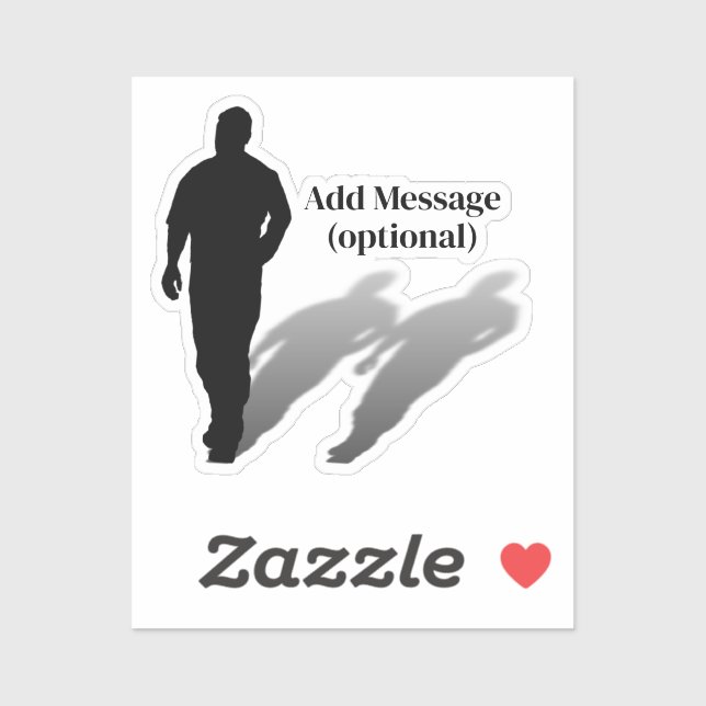 Adesivo Homem Perdido Silhouette (Folha)