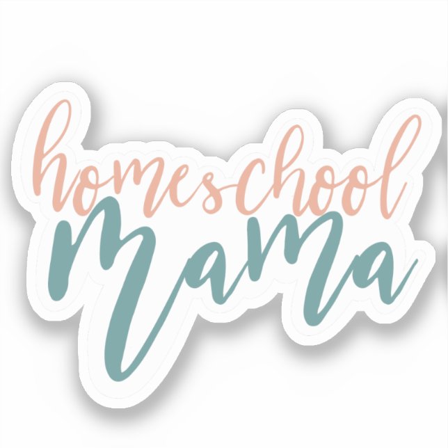 Adesivo Homeschool Mama Sticker (Frente)