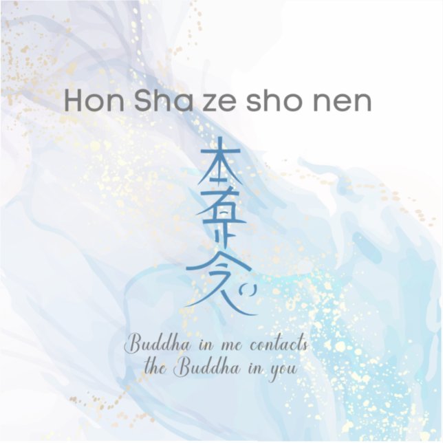 Adesivo Hon Sha Zen Sho Nen Reiki Healing Symbol  (Frente)