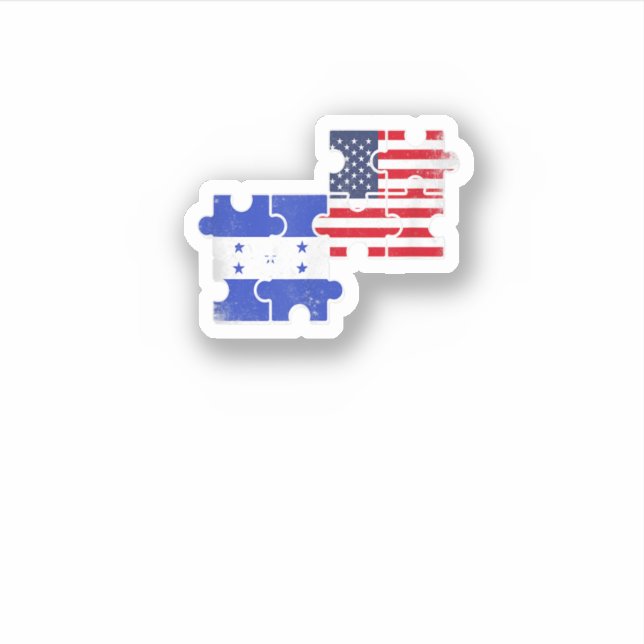 Adesivo Honduras Usa Roots Vintage Bandeira Americana Hond (Frente)