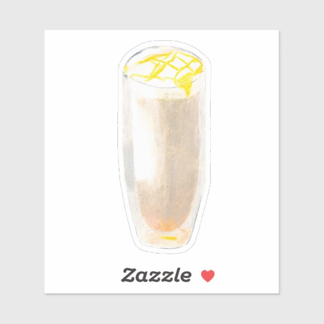 Adesivo Honey Vanilla Tea Latte (Folha)