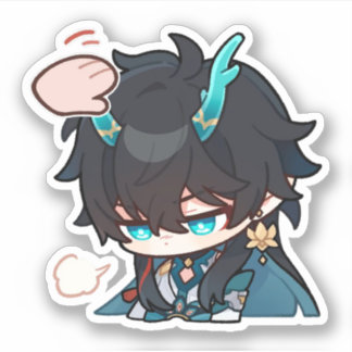 Adesivo Honkai Star Rail Chibi Dan Heng IL Pat Sticker