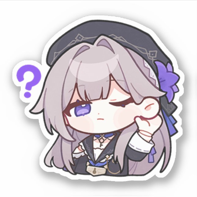 Adesivo Honkai Star Rail Chibi Herta Sticker (Frente)