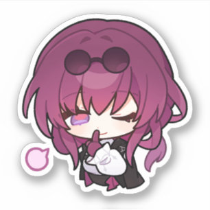 Adesivo Honkai Star Rail Chibi Kafka Shhh Sticker