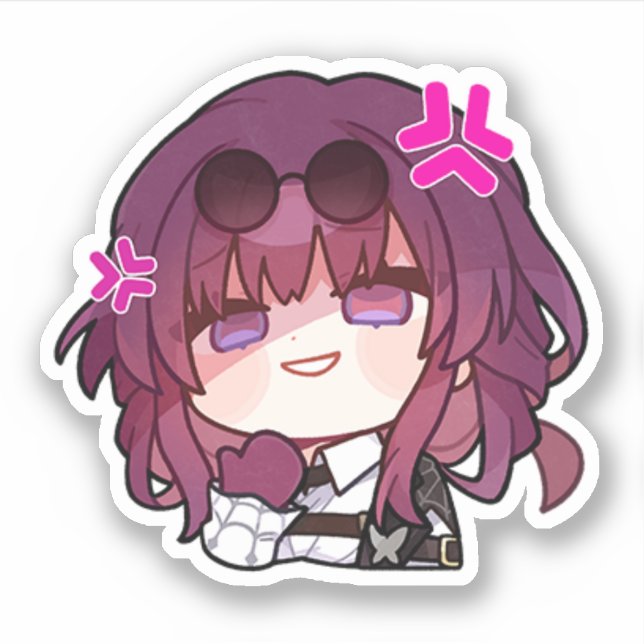 Adesivo Honkai Star Rail Chibi Kafka Sticker (Frente)