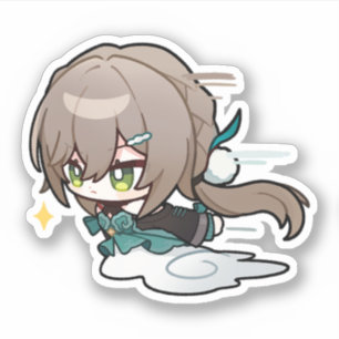 Adesivo Honkai Star Rail Chibi Qingque Sticker