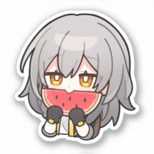 Adesivo Honkai Star Rail Chibi Stelle Watermelon Sticker