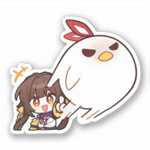 Adesivo Honkai Star Rail Chibi Sushang Phoenix Sticker