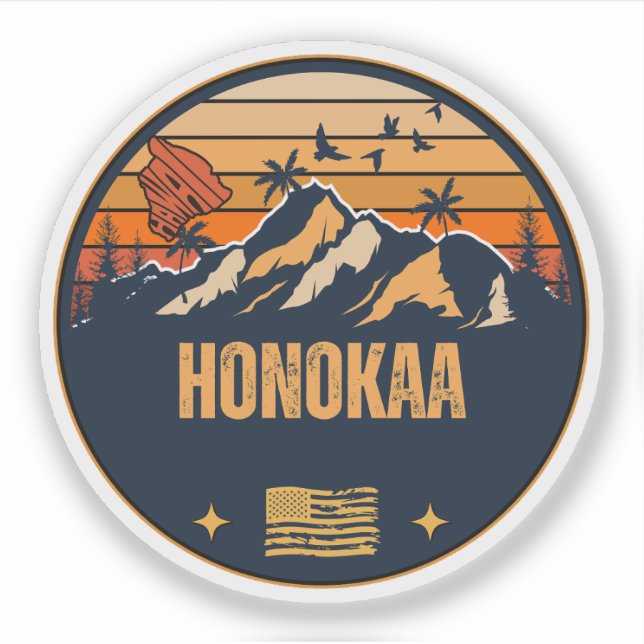 Adesivo Honokaa, Havaí (Frente)