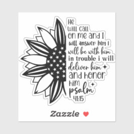 Adesivo Honor Him Christian Faith 