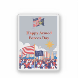 Adesivo "Honrando Nossos Heróis: Celebração do Dia das For