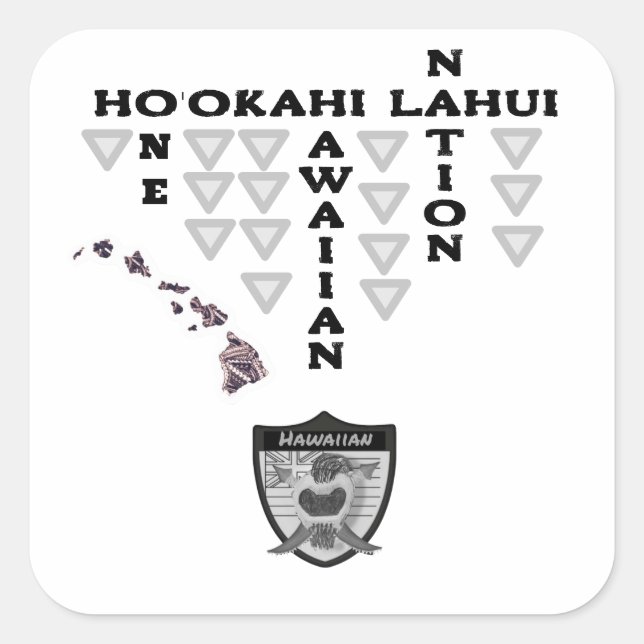 adesivo Ho'okahi Lahui (Frente)