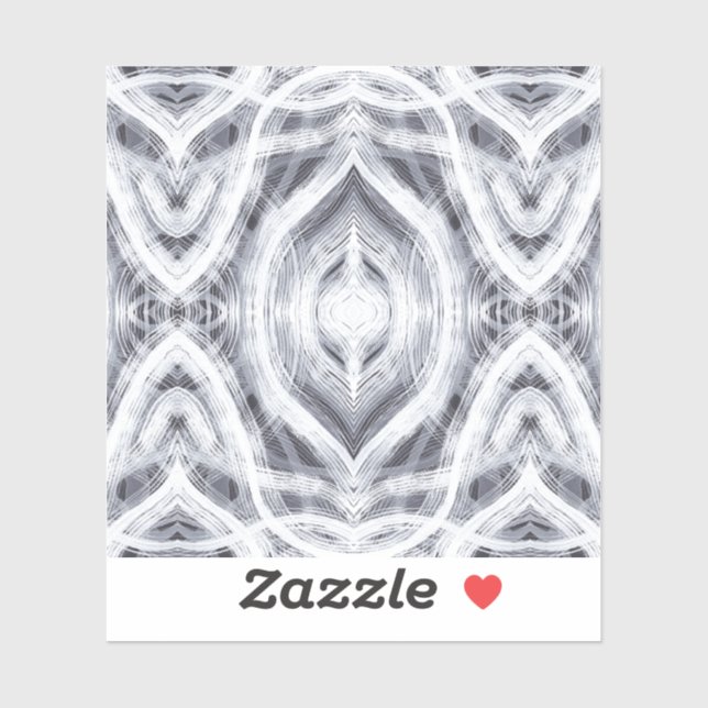 Adesivo Hope Abstract Black and White Watercolor Art (Folha)