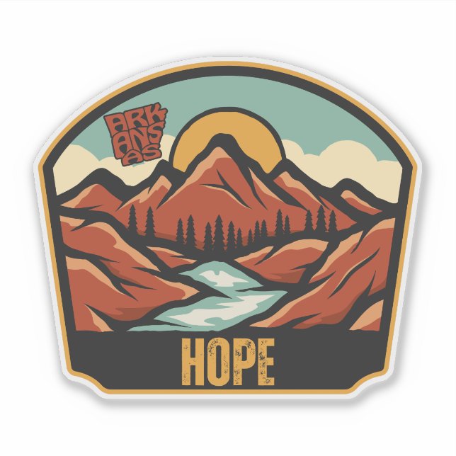Adesivo Hope, Arkansas  (Frente)