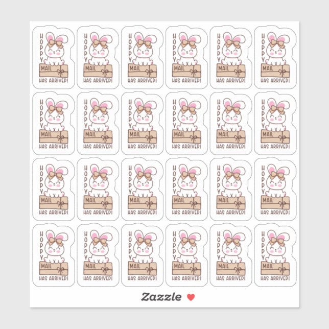 Adesivo Hoppy Mail Chegou à Folha do Sticker (Folha)