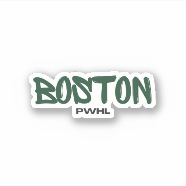 Adesivo Hóquei feminino em Boston PWHL (Frente)