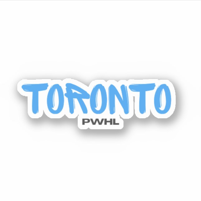 Adesivo Hóquei feminino em Toronto PWHL (Frente)