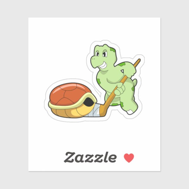 Adesivo Hóquei no gelo da Tartaruga (Folha)