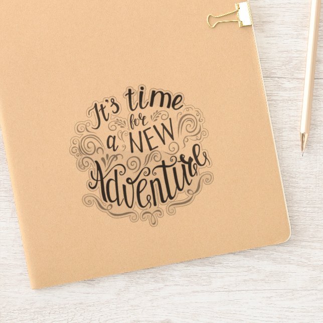 Adesivo Hora de uma nova aventura (Notebook)