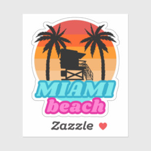 Adesivo Hora de verão de Miami Torre salva-vidas 2