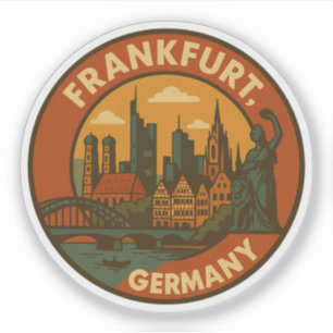 Adesivo Horizonte Alemão de Frankfurt