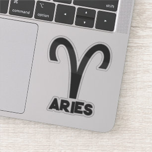 Adesivo Horóscopo do Signo de Áries Ousado Texto Personali