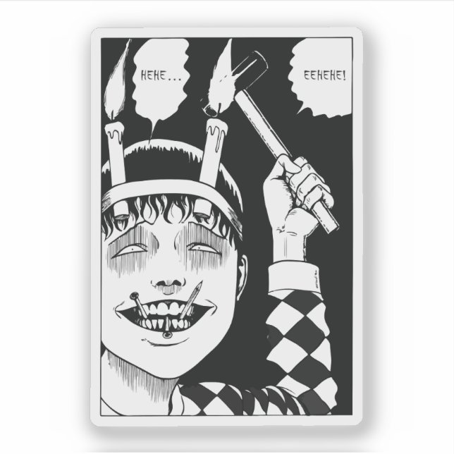 Adesivo Horror anime art (Frente)