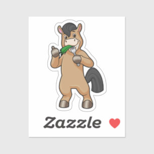 Adesivo Horse at Eating Vegan