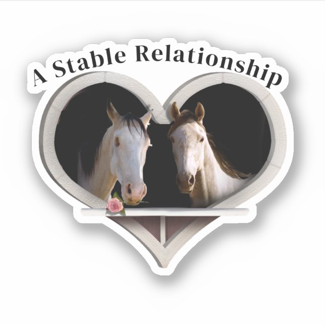 Adesivo Horse Lovers Valentine's Day (Frente)