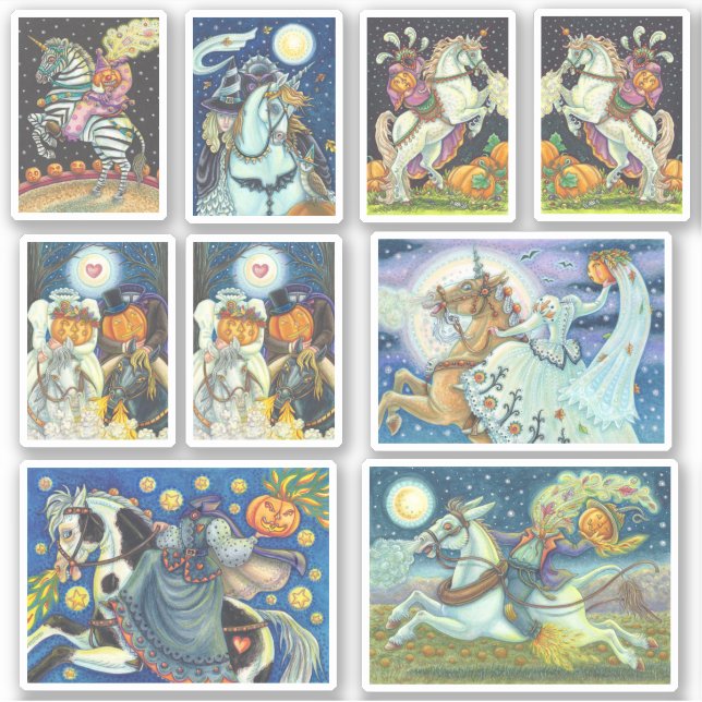 ADESIVO HORSSÊMAN HORSEWOMAN HALLOWEEN SEM CABEÇALHO ASSOR (Frente)